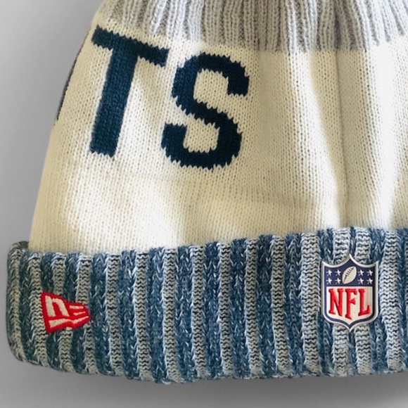 New England Patriots NFL Pom Pom Beanie Skull Cap Hat Embroidered NE Adults - Picture 8 of 13